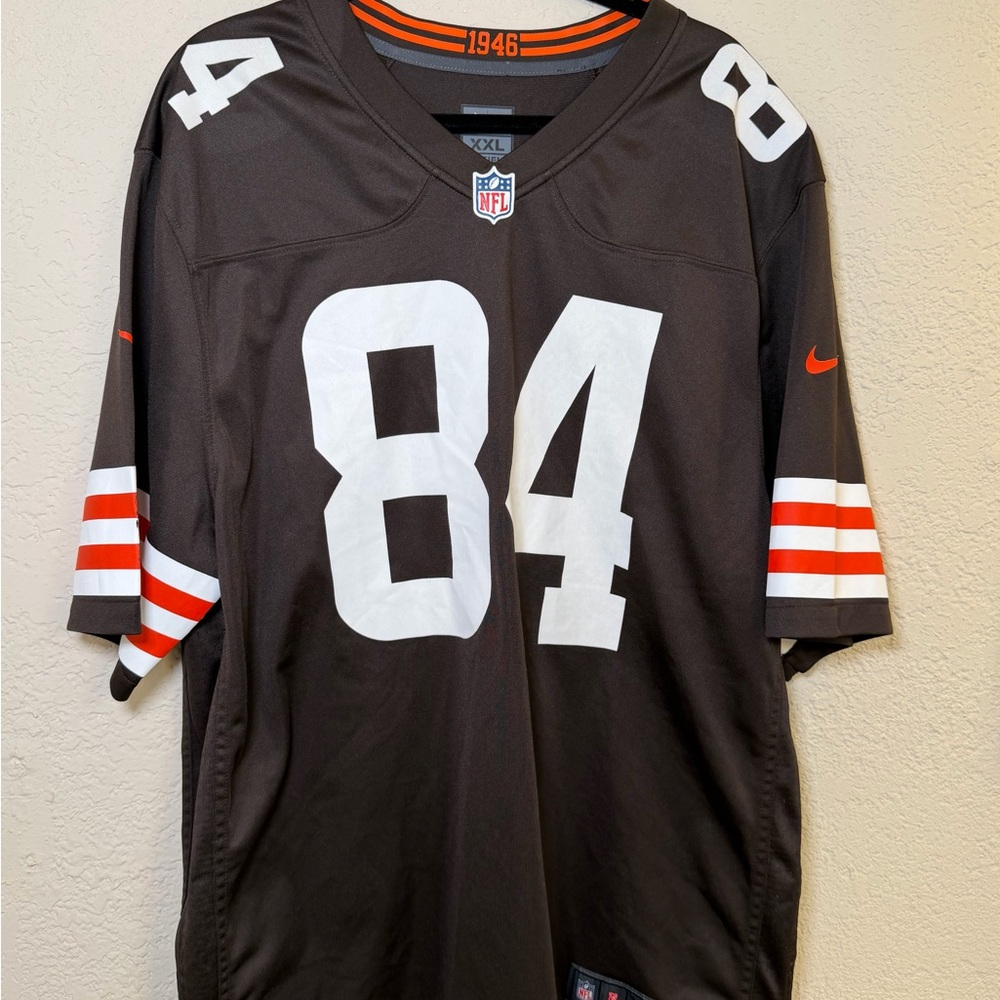 Nike Cleveland Browns #84 NFL Football Jersey XXL Brown 1946 Heritage
